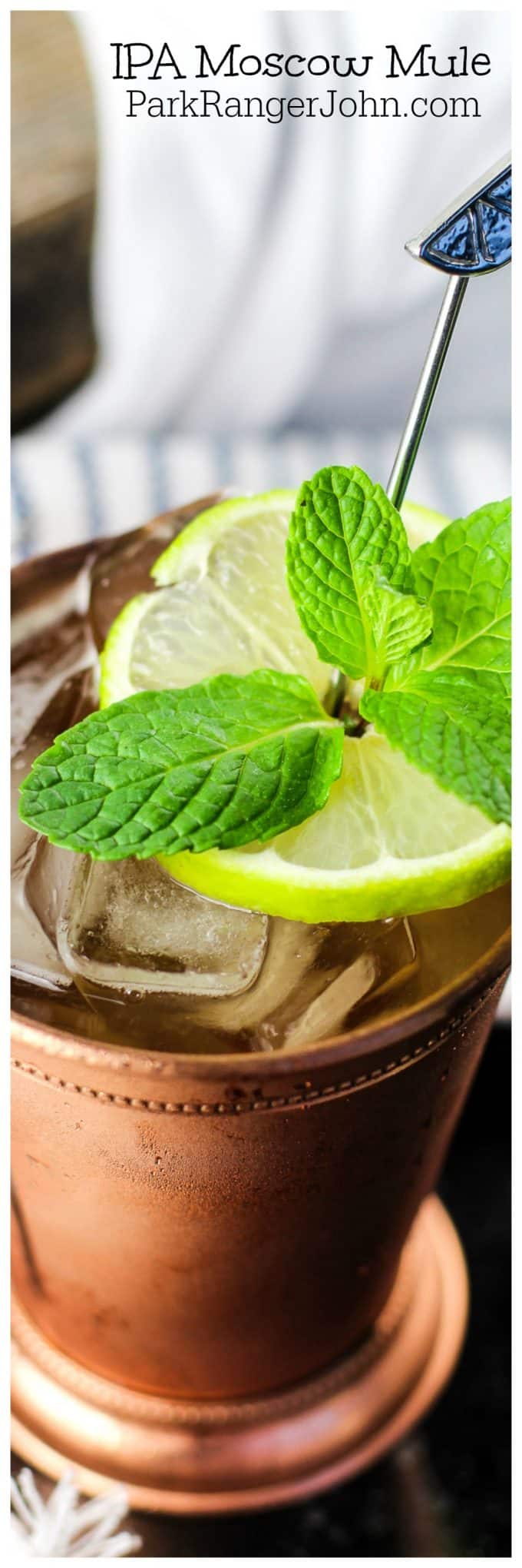 IPA Beer Lovers are going to love this easy to make IPA Moscow Mule Cocktail Recipe! A fun twist on a classic Moscow Mule