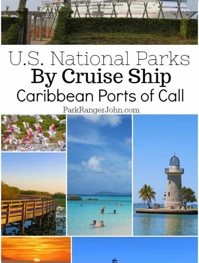 Cruising to America’s National Parks- Caribbean Ports of Call. Start planning a Caribbean Cruise while also visiting some of America's best National Parks including Everglades National Park, Dry Tortugas National Park, Biscayne National Park, Canaveral National Seashore and many more #caribbeantravel #cruisetravel #nationalparks #floridanationalparks