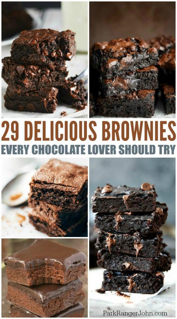 29 Chocolate Lovers Brownies Recipes you will love! Easy homemade from scratch recipes and boxed recipes! Including espresso brownies, black bean brownies, caramel brownies and more