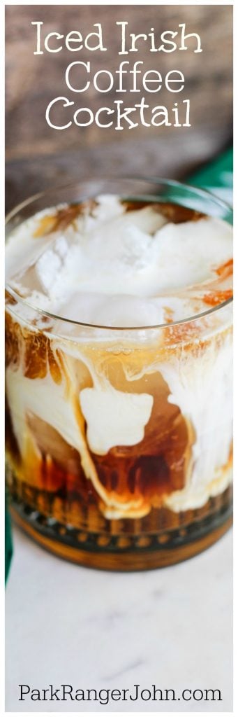 How to make an Iced Irish Coffee Cocktail Recipe! at home. Perfect for St. Patricks Day parties.