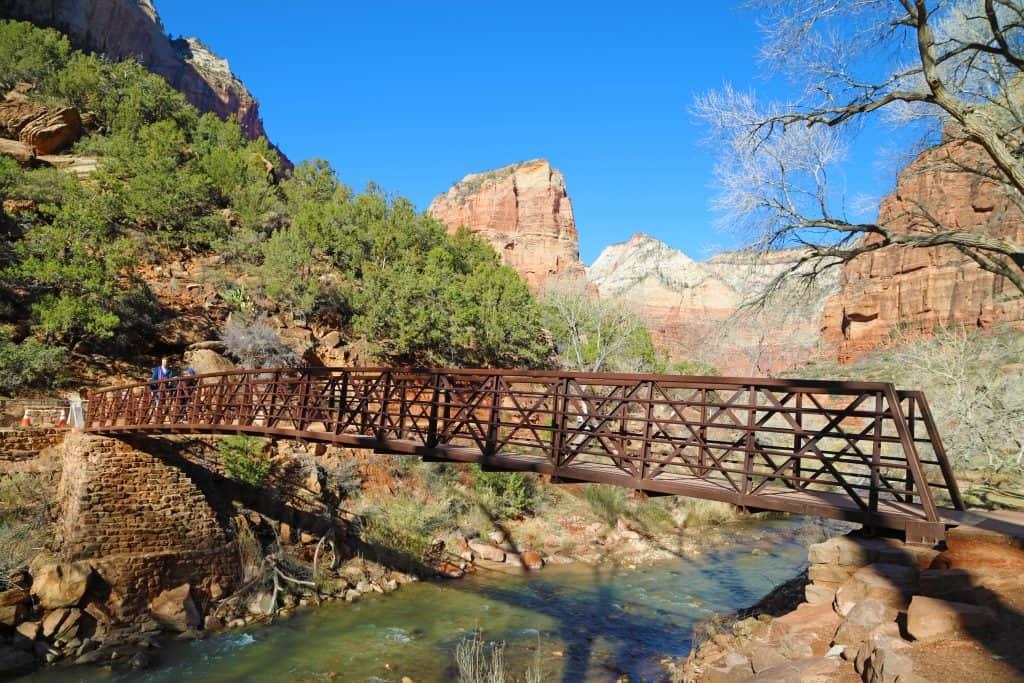 Guide to 13 great Hikes in Zion National Park in Utah! Hikes highlighted include Angels Landing, The Narrows, and Emerald Pools. #zionnationalpark #hikes #narrows #angelslanding #emeraldpools