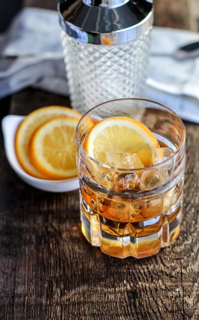 Classic Manhattan Cocktail Recipe with an Orange Twist that is perfect for happy hour, dinner parties, bachelor parties or guys night. 