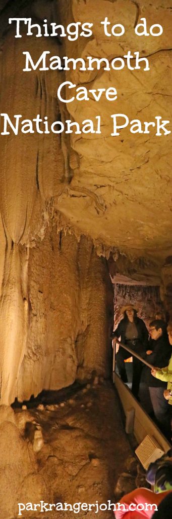 Things to do Mammoth Cave National Park in Kentucky USA. This bucket list destination with pictures has hiking, camping, canoeing on the Green and Nolin Rivers and many other adventures for the whole family. 