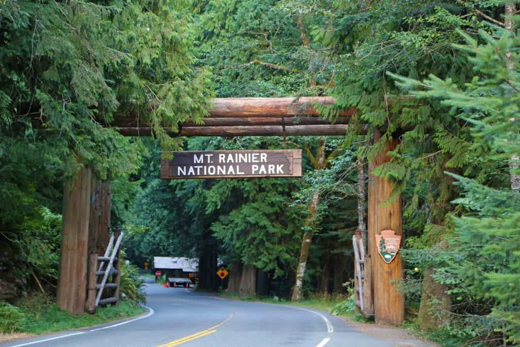 things to do at Mount Rainier National Park in Washington. This park is close to Seattle and makes a great bucket list road trip destination for those living in the Pacific Northwest. Activities include Hiking, visiting Reflection Lakes, Visit the Historic Paradise and Longmire Areas, lodging and camping. 