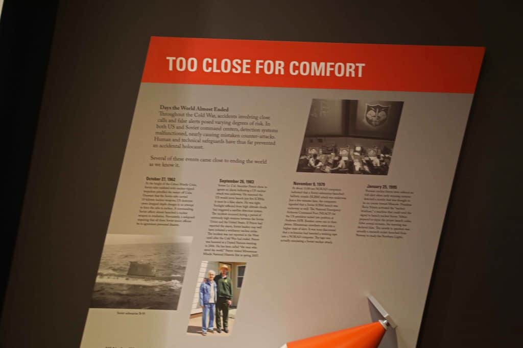 Minuteman Missile National Historic Site is located in South Dakota, United States of America. This park tells the story of the cold war, news during that time and just how close we have come to nuclear war.