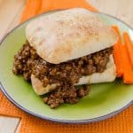 Easy Homemade Crock Pot Sloppy Joes Recipe with a bit of spiciness. The slow cooker does all the work!