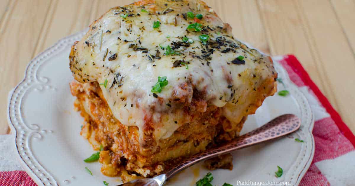 Easy Slow Cooker Crockpot Lasagna Recipe | Park Ranger John