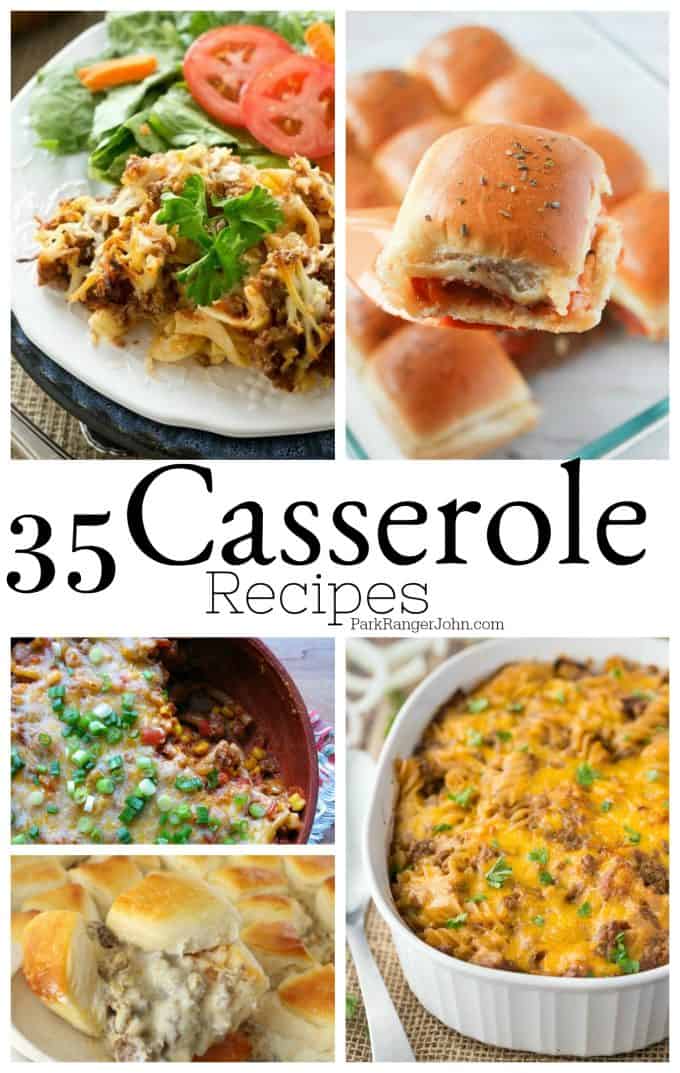 35 Comfort Food Casserole Recipes you will want to try! #casserole #recipe #comfortfood