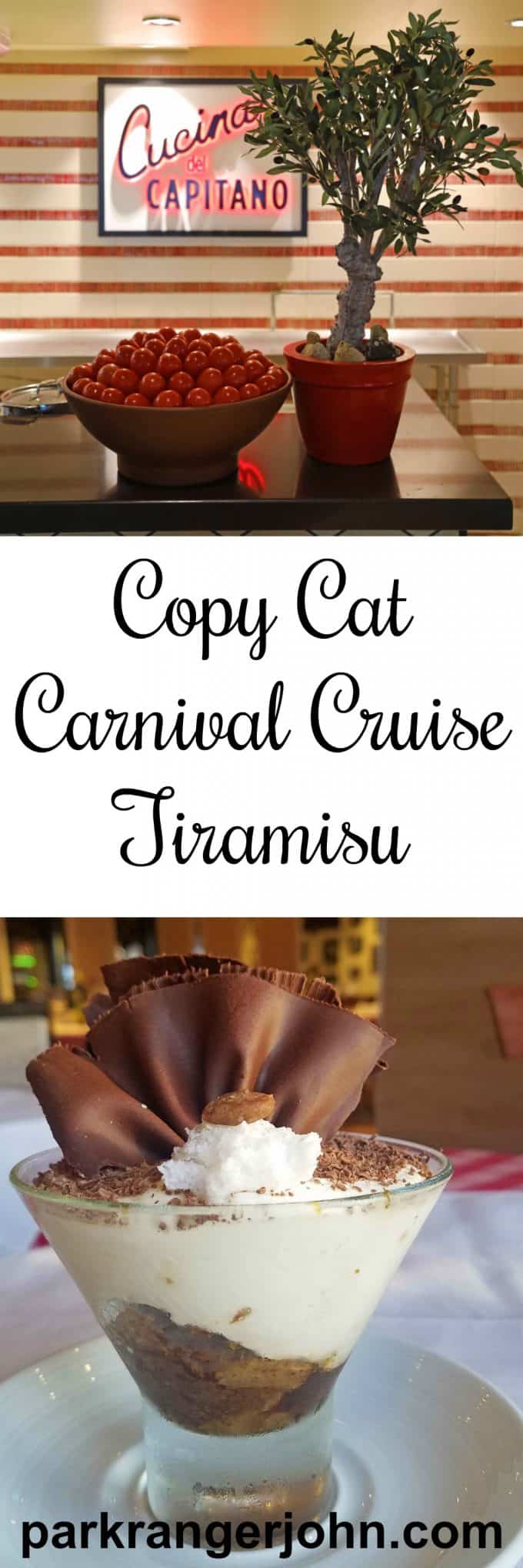 Copy Cat Carnival Cruise Line Tiramisu Recipe! It's simply the best authentic/classic Tiramisu recipe there is! There is even step by step directions to make this traditional Italian dessert.