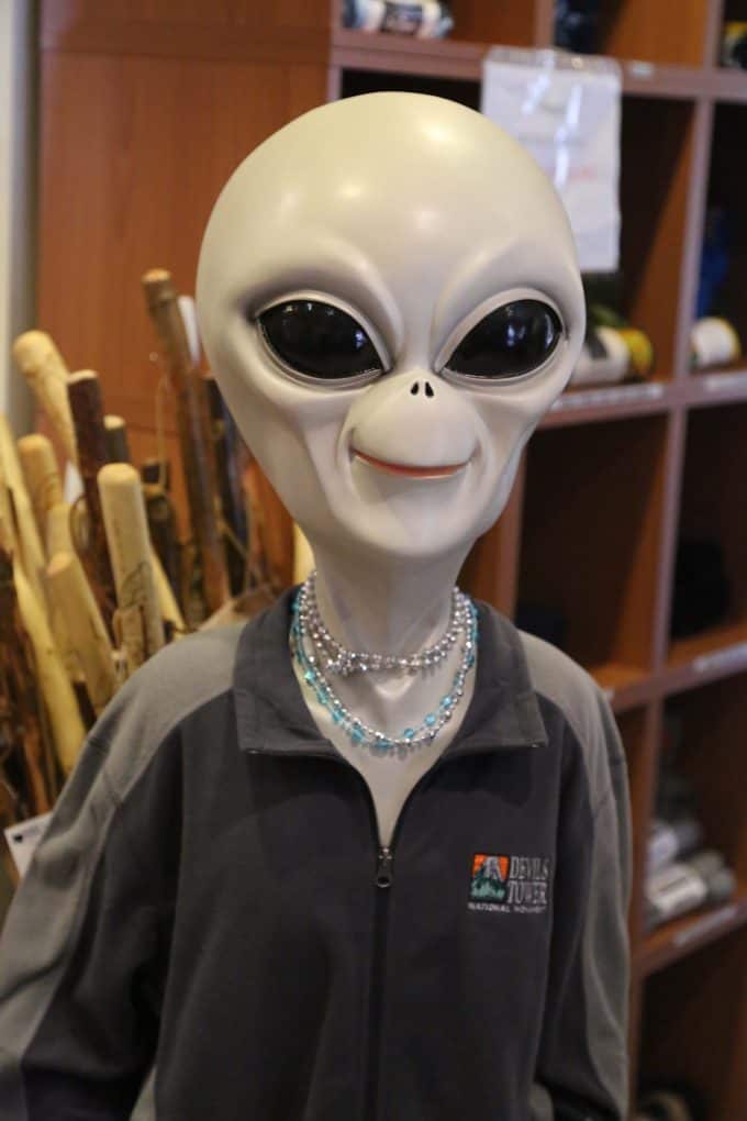 Manequin in Devils Tower Gift Shop - Park Ranger John