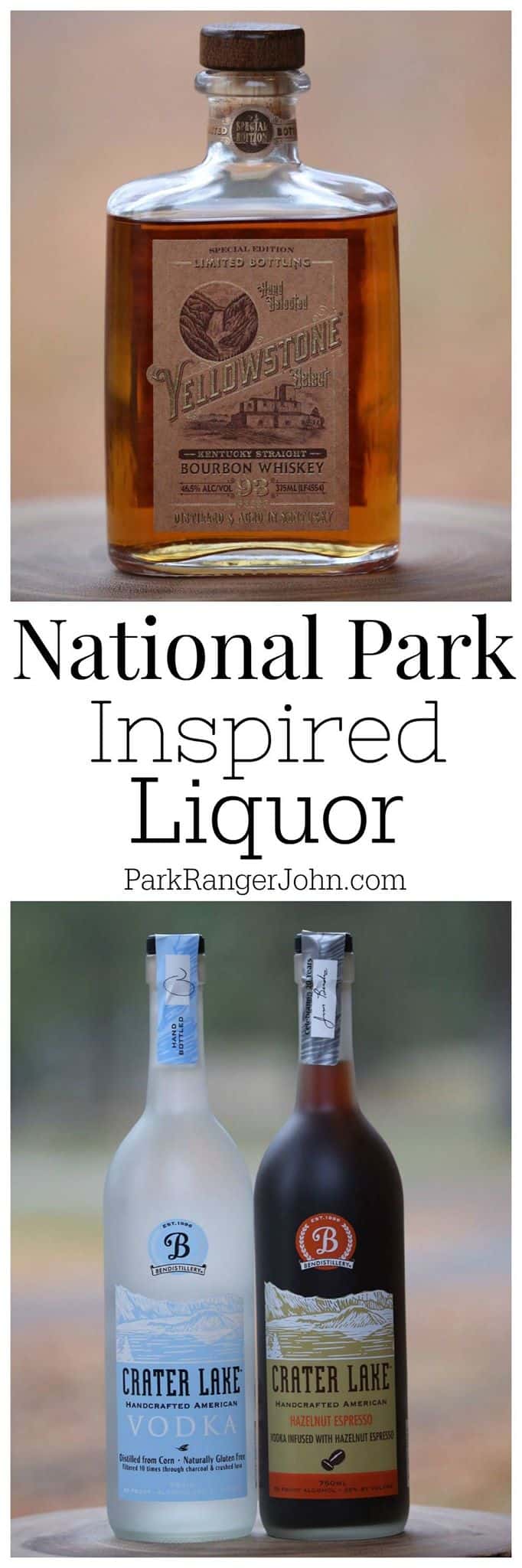 Spirits inspired by the U.S. National Parks make great gifts. You can also take them home to put into your collection or to show off their beautiful labels and bottles on a centerpiece. You can also learn how to make your favorite alcoholic beverages while bringing back memories of your favorite parks! #spirits #cocktails #whiskey #vodka