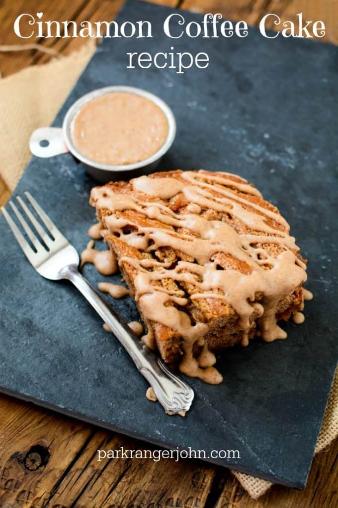 Cinnamon Coffee Cake Recipe that is easy, moist & delicious! #coffeecake #cinnamoncoffeecake #coffee #cinnamon