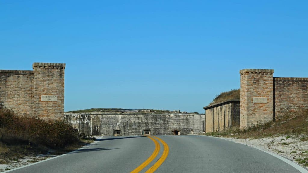 Things to do at Gulf Islands National Seashore in Florida include watching sunsets, explore forts, spend time at the beach, hiking, and fishing. #gulfIslands #gulfshores #nationalparks #pensacola