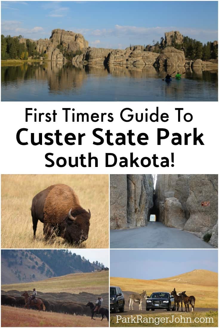 Things to do Custer State Park in South Dakota include hiking, exploring Sylvan Lake, camping, staying in a cabin or one of the several park lodges, taking the wildlife loop and driving the needles highway #custerstatepark #wildlifeloop #southdakota #sylvanlake #buffalo