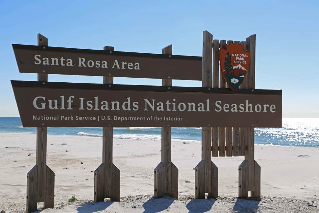 Things to do at Gulf Islands National Seashore in Florida include watching sunsets, explore forts, spend time at the beach, hiking, and fishing. #gulfIslands #gulfshores #nationalparks #pensacola