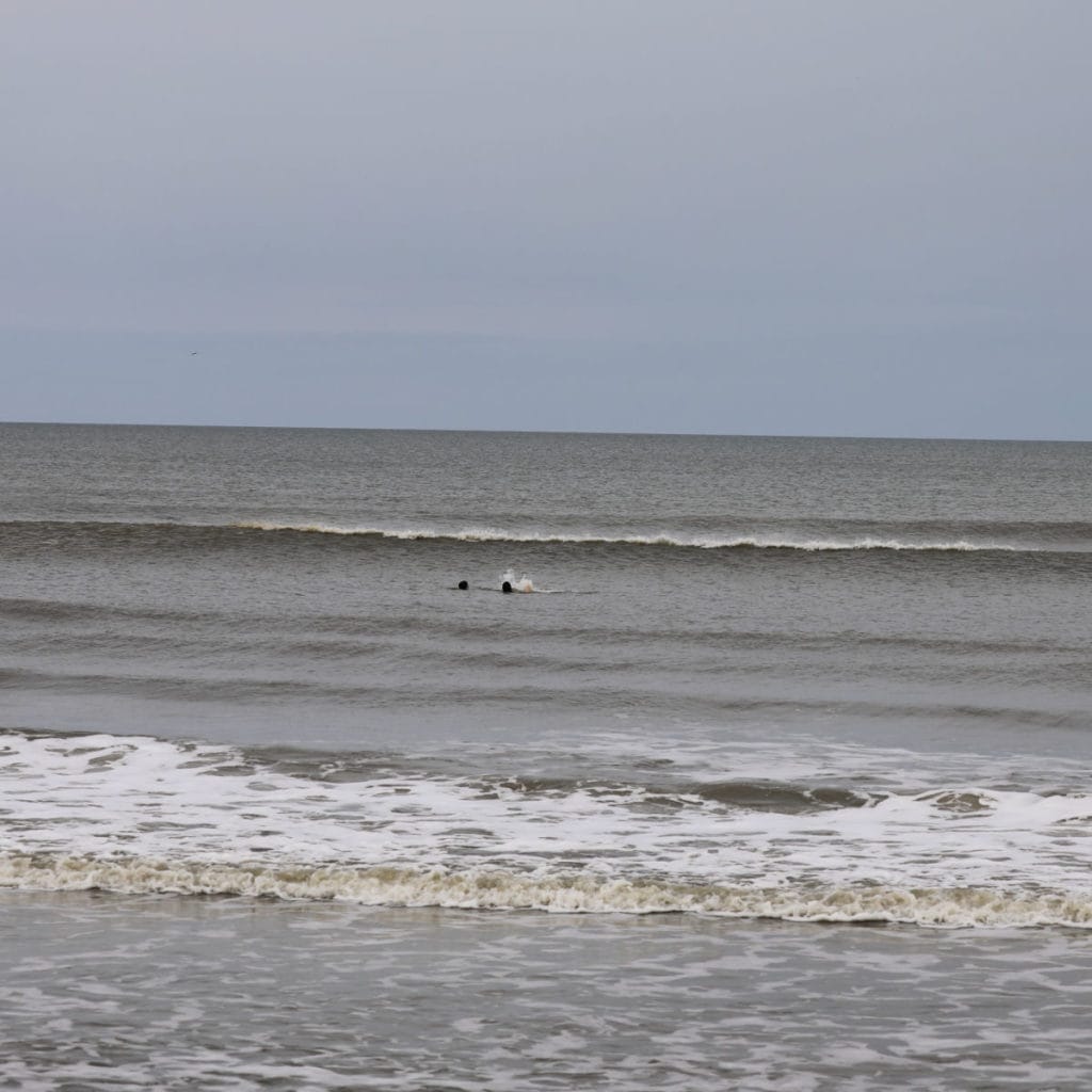 Swimming at Apollo Beach in Canaveral National Seashore