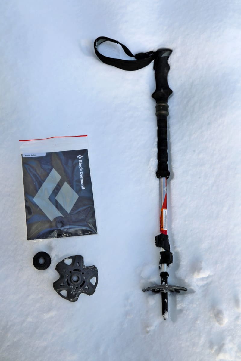 Black Diamond Hiking Poles with snowshoe Baskets