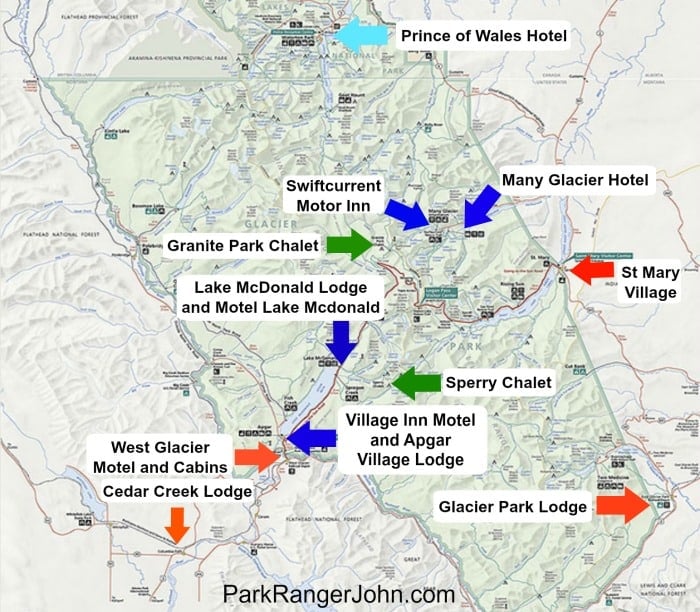 Child Assets butter glacier national park campground map Headless ...