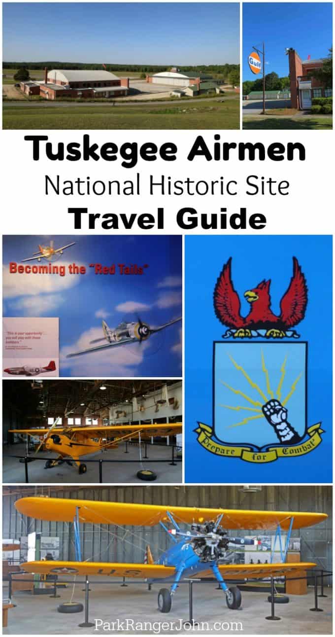 Travel Guide for visiting Tuskegee Airmen National Historic Site near Auburn Alabama at historic Moton Field. #TuskegeeAirmen #Motonfield #alabama #nationalhistoricsite #nps