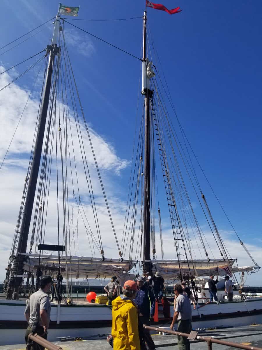 the 1891 Scow Schooner Alma at San Francisco Maritime National Historical Park