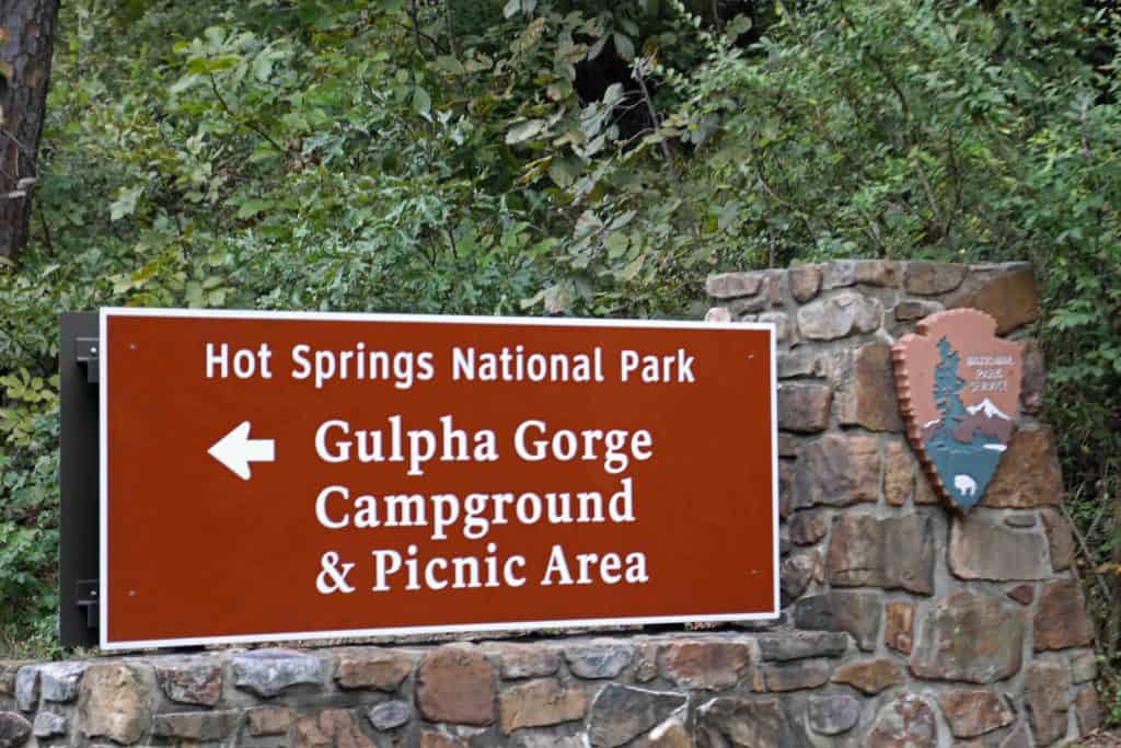 Hot Springs National Park is located in Hot Springs Arkansas. Camping is allowed at the Gulpha Gorge Campground and is a great updated campground. Here you can also visit the picnic area, go hiking and even hand out in Gulpha Creek. #HotSprings #Arkansas #camping #gulphagorge