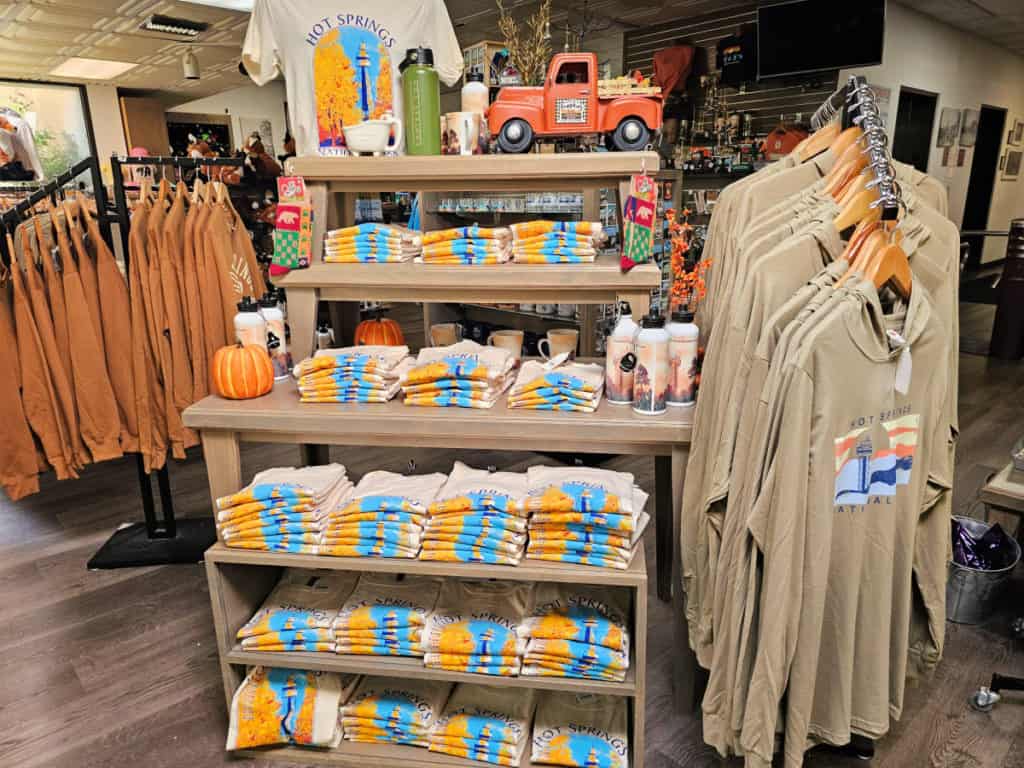 Merchandise for sale at Hot Springs Mountain Tower Gift Shop