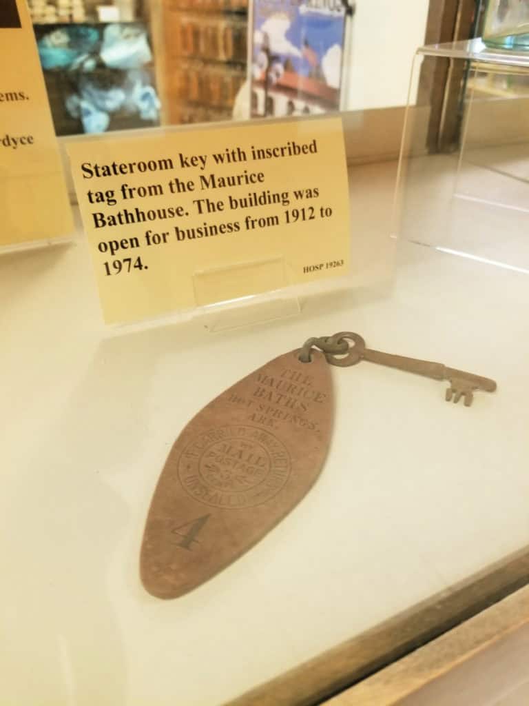Stateroom key from the Maurice Bathhouse