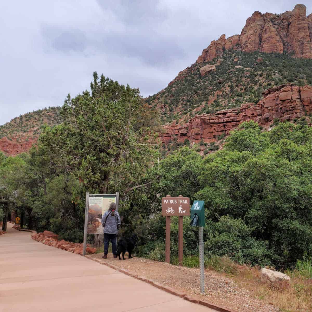 The multi use Pa'Rus Trail is available for hikers, bikers, and pets that are on a leash