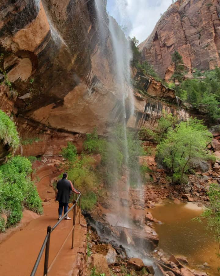 Things to do at Zion National Park include hiking the Emerald Pools Trail in the Zion Valley.