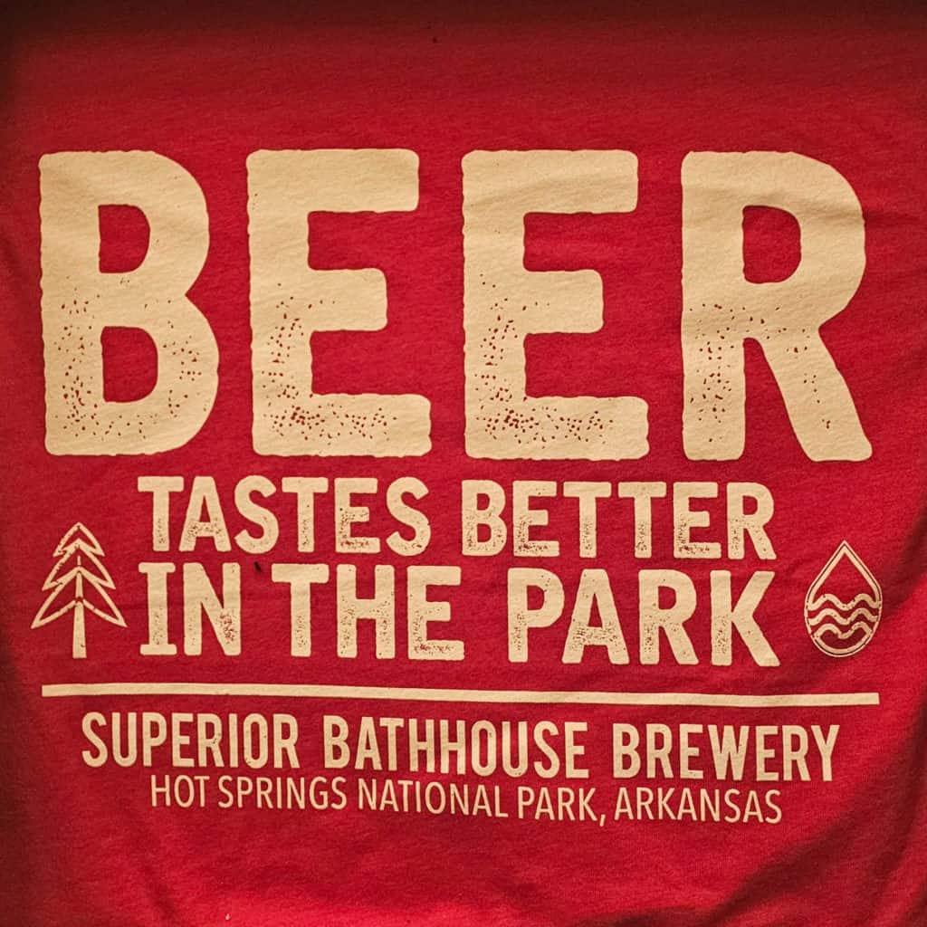 Superior Bathhouse Brewery "Beer Tastes Better in the Park" t-shirt