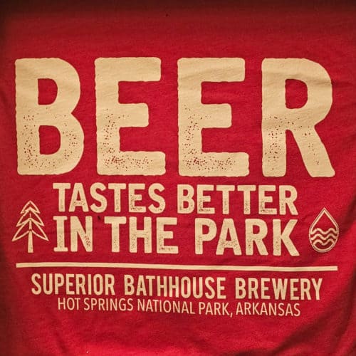 Superior Bathhouse Brewery "Beer Tastes Better in the Park" t-shirt