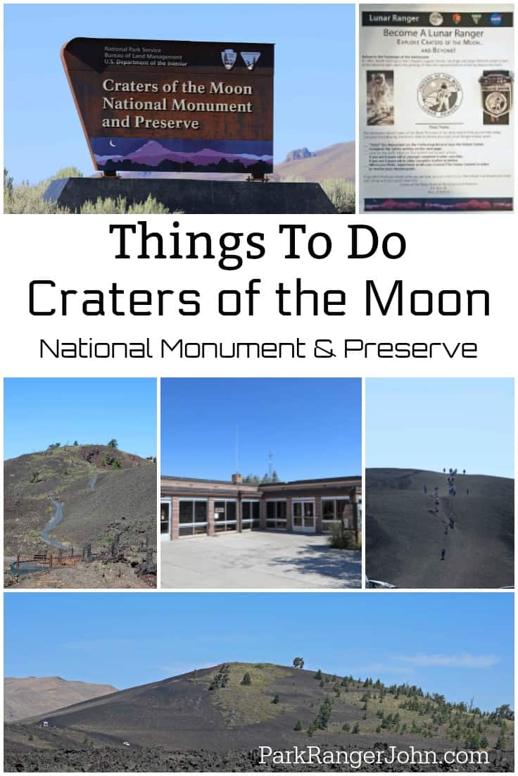 Check out things to do at Craters of the moon like camping, hiking and seeing fascinating geology from lava, spatter cones and the Great Rift #CratersoftheMoon #Idaho #nationalpark #lava #preserves