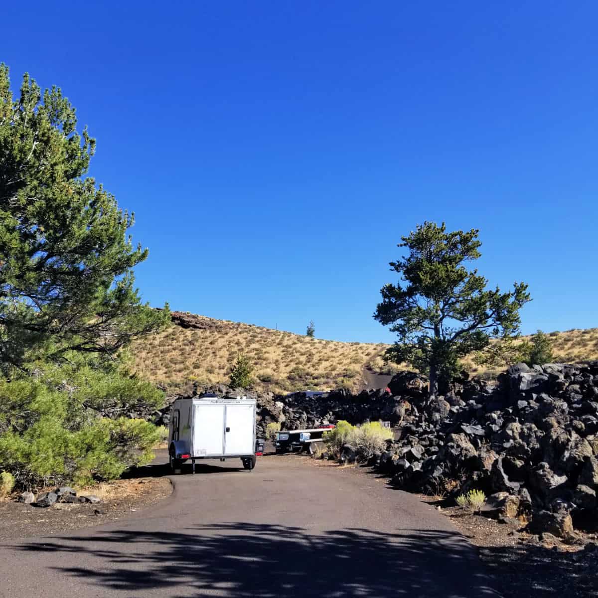 Campsite in Lava Flow Campground Craters of the Moon National Monument