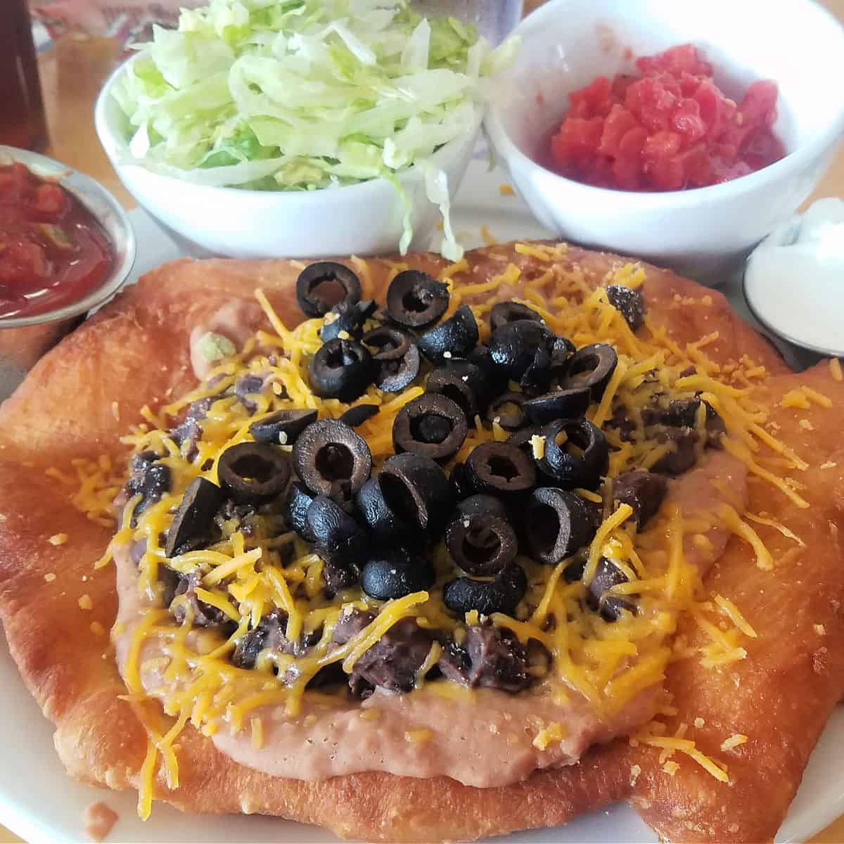 Souix Indian Taco at the Cedar Pass Restaurant