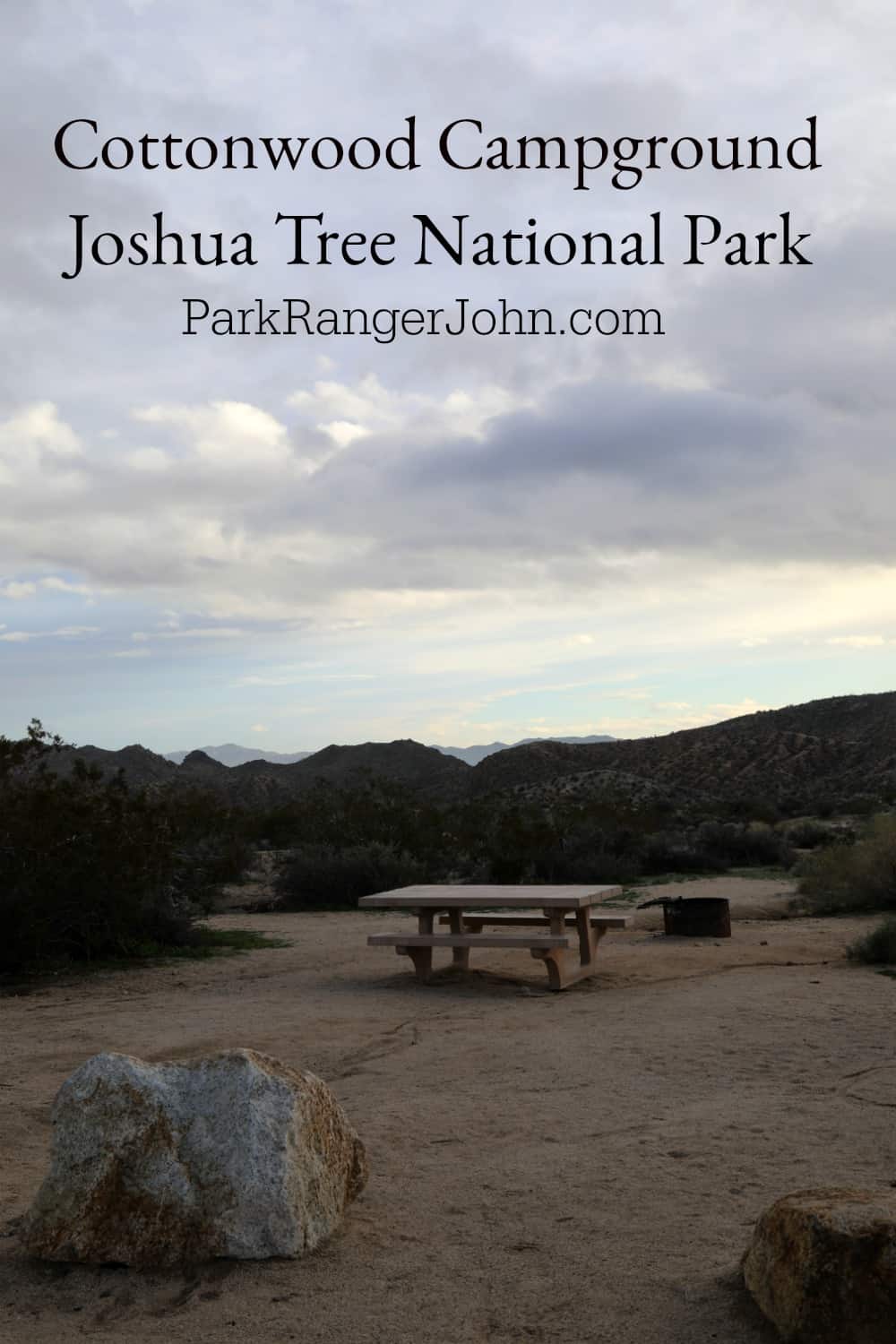 cottonwood campground joshua tree reservations