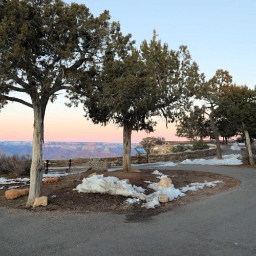 Grand Canyon Overlook in the winter