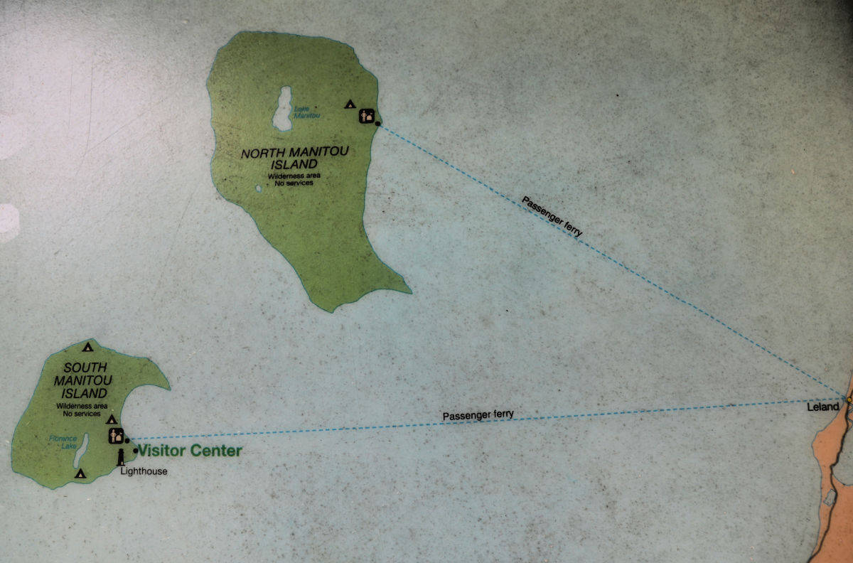 Manitou Islands Ferry and Islands at Sleeping Bear Dunes National Lakeshore