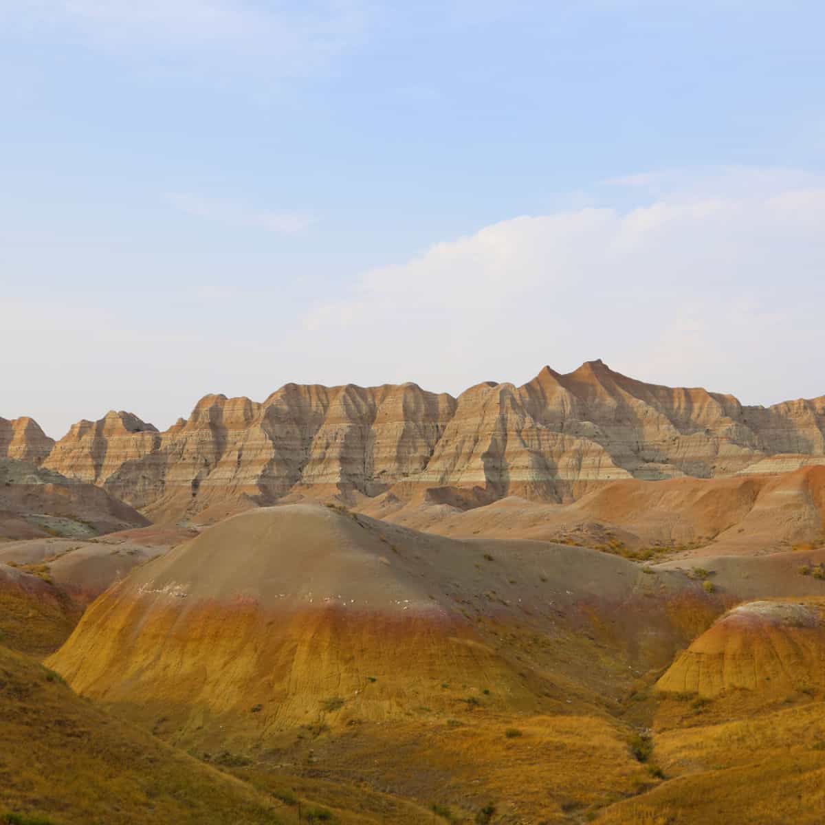 Yellow Mounds in Badlands National Park