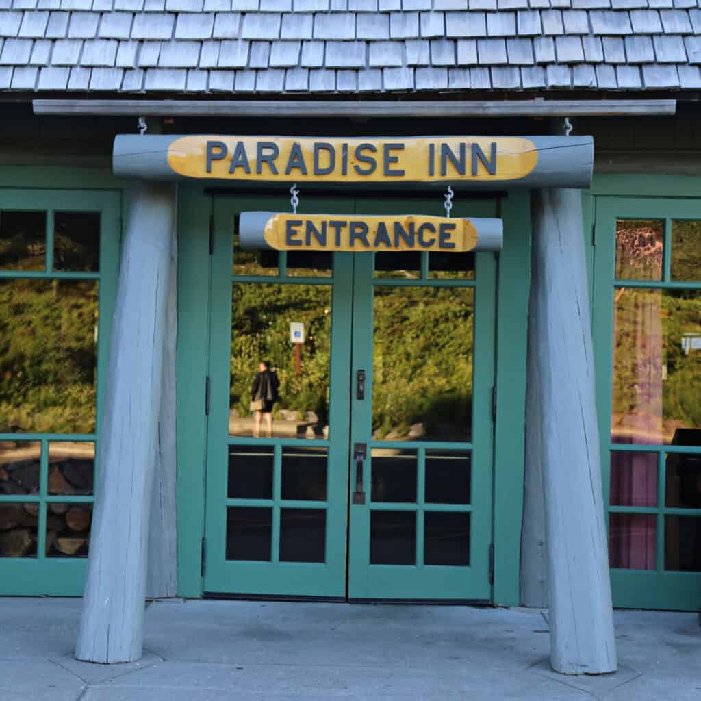 Entrance to the Paradise Inn at Mount Rainier