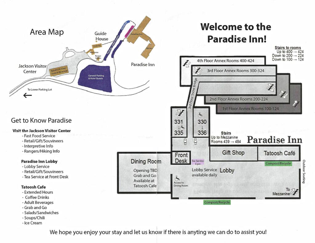 paradise Inn Map