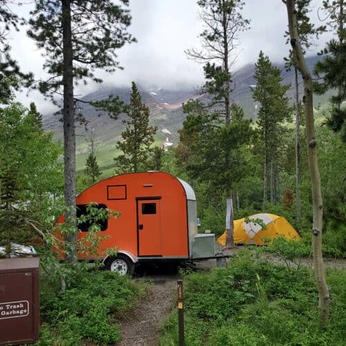 Campsite 17 Many Glacier Campground Glacier National Park
