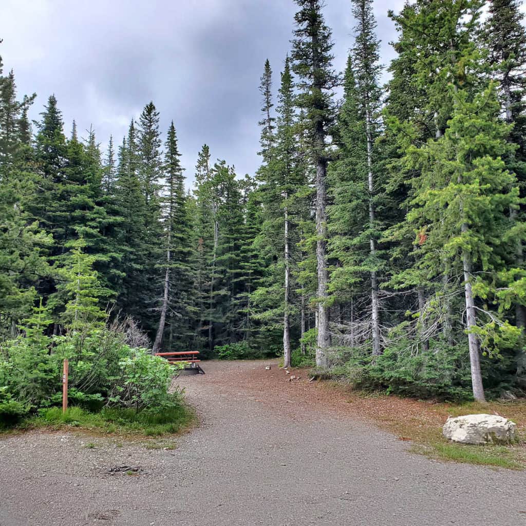 Campsite 25 Two Medicine Campground Glacier National Park