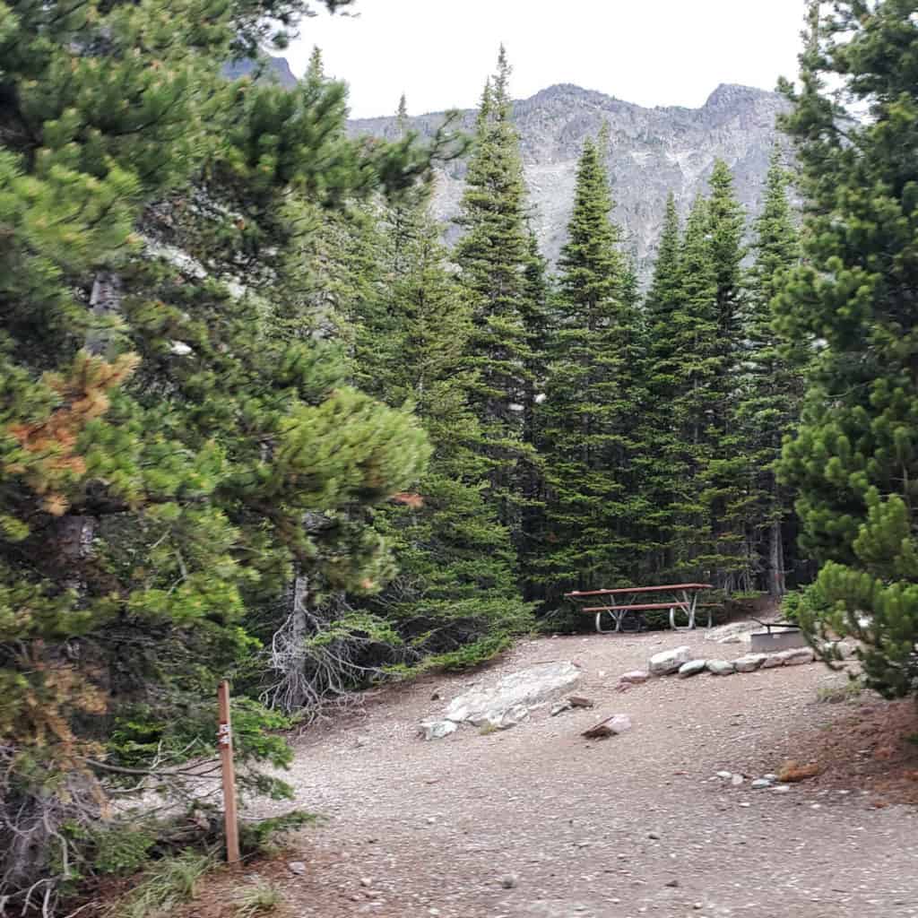 Campsite 54 Two Medicine Campground Glacier National Park