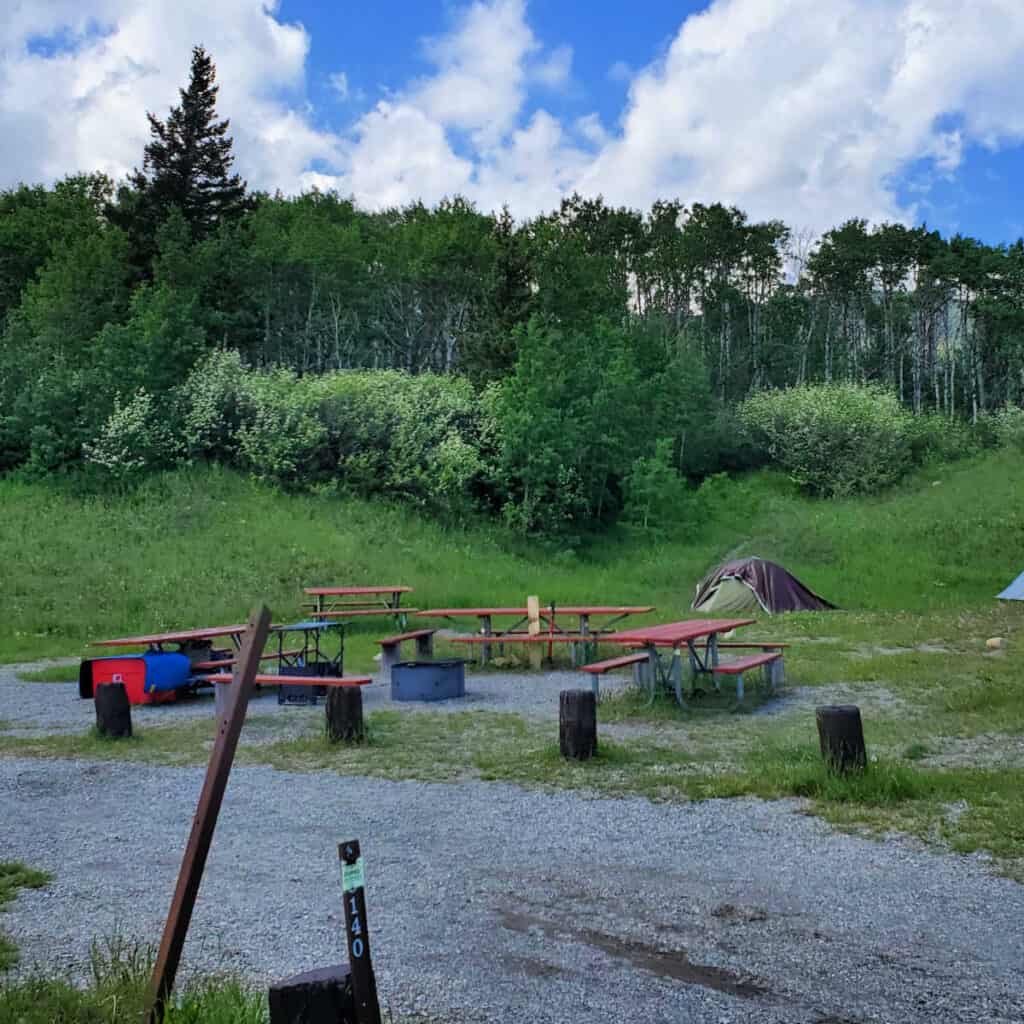 Campsite C140 St Marys Campground Glacier National Park