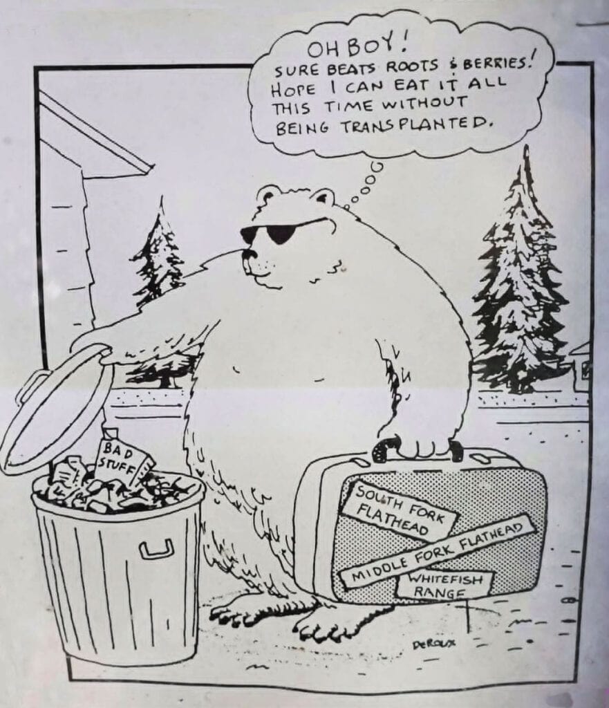 Comic Posted on the Quartz Creek Campground Kiosk