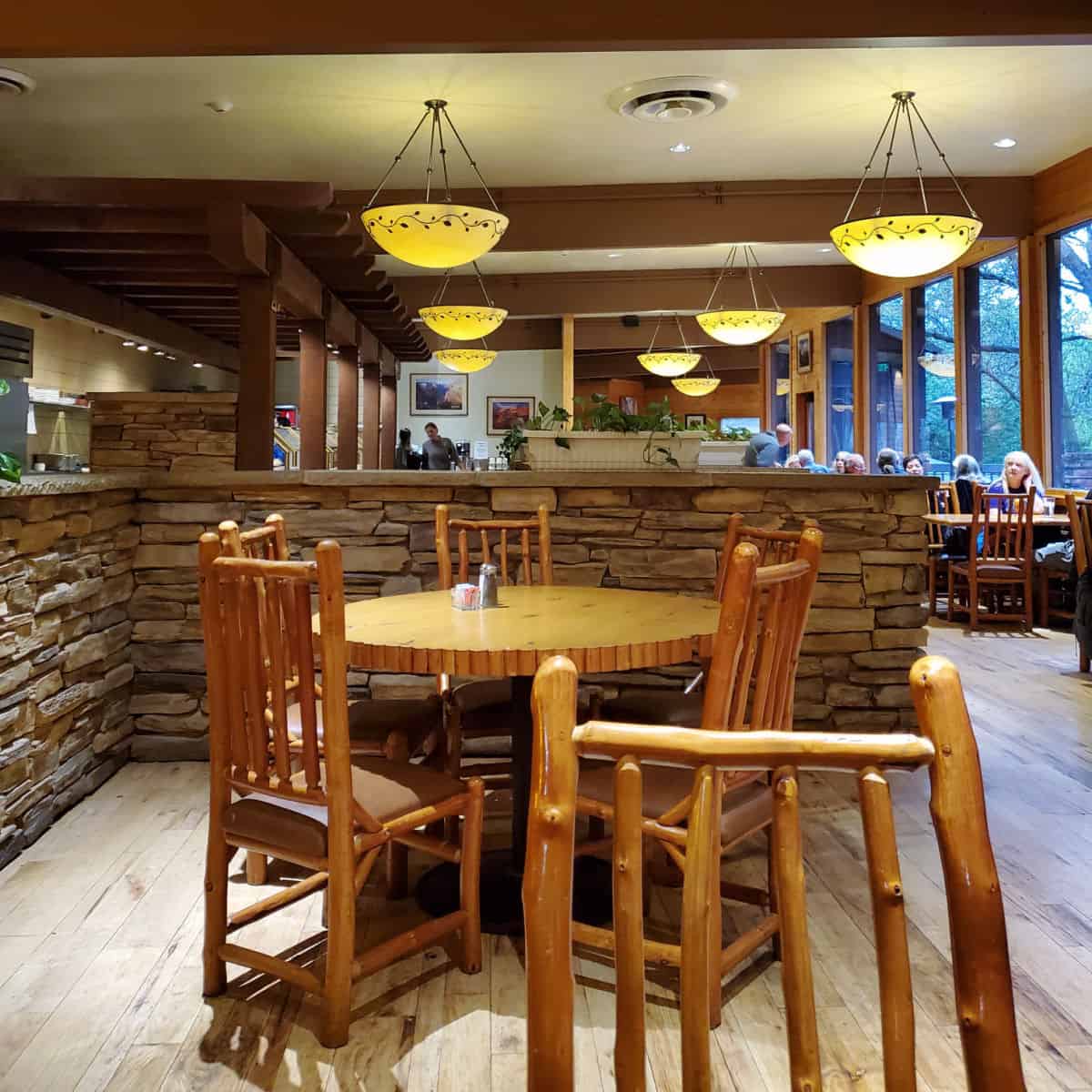 Inside the Red Rock Grill Restaurant at Zion National Park Lodge