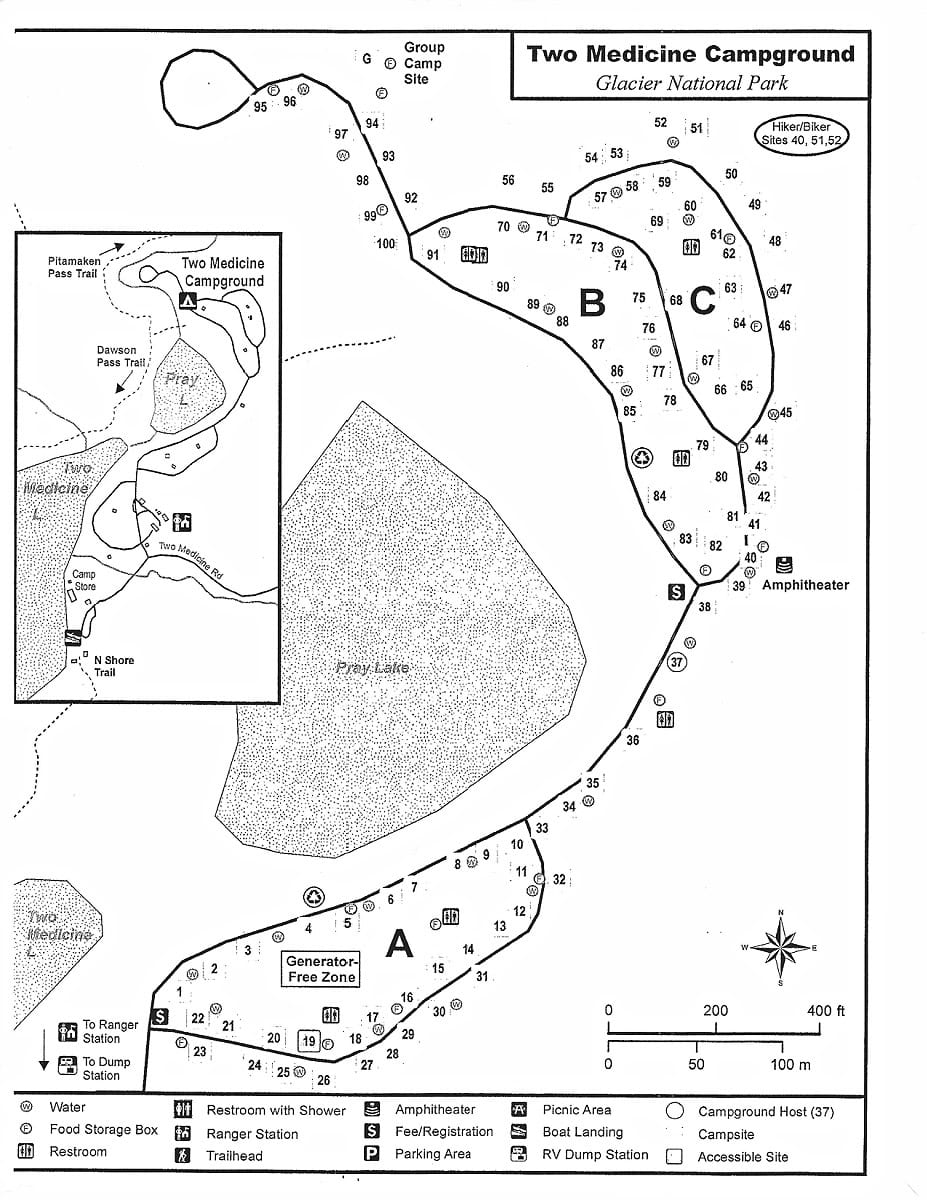 Two Medicine Campground,  Glacier National Park