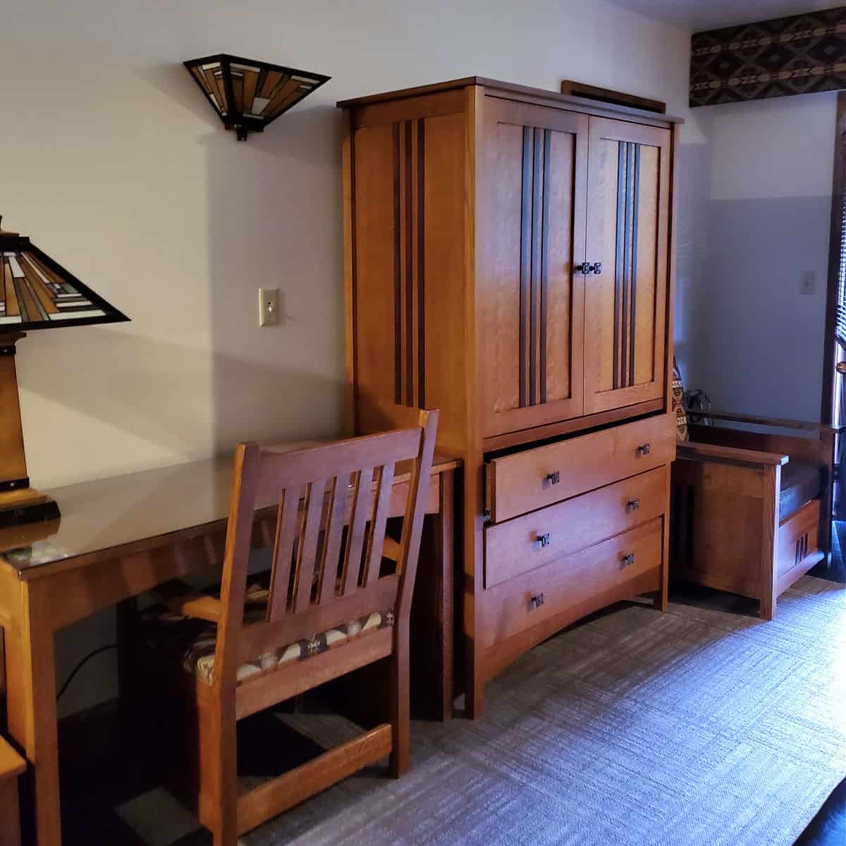 Furniture in Hotel Room at the Zion National Park Lodge