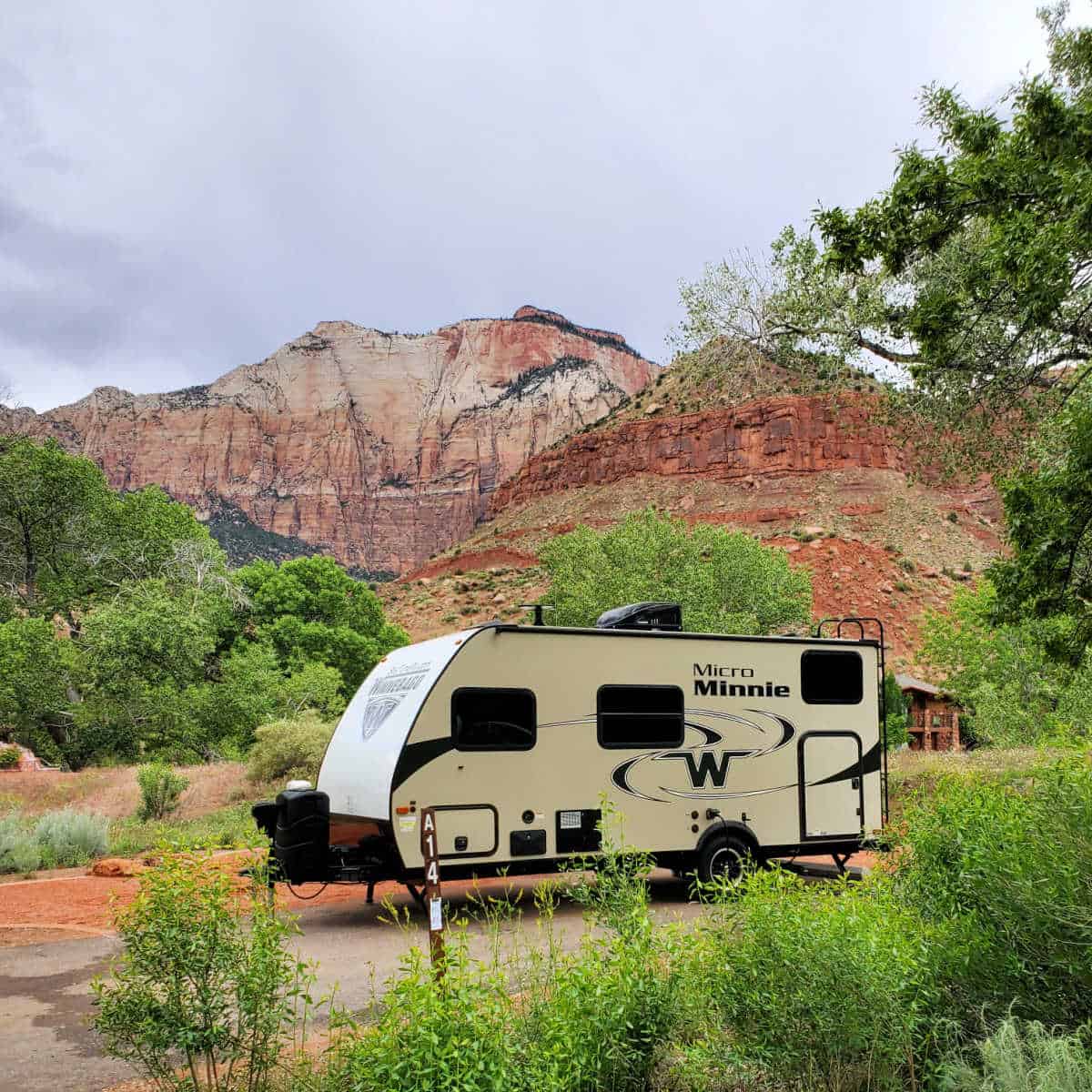 Campsite A14 Watchman Campground Zion National Park 