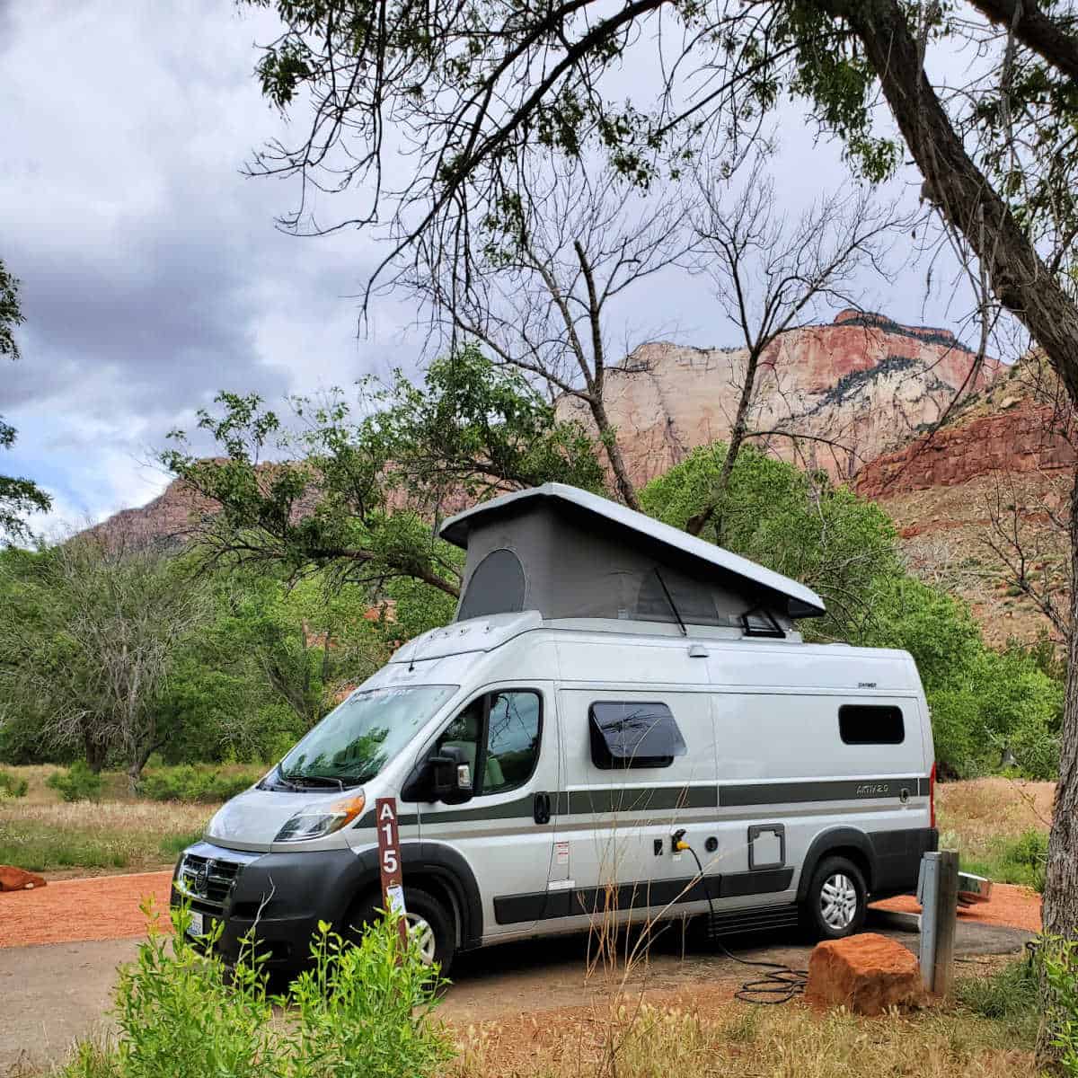 Campsite A15 Watchman Campground Zion National Park